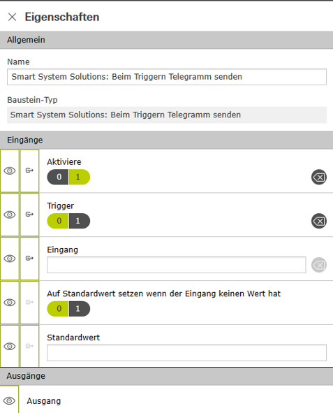TelegramByTrigger_Eigenschaften